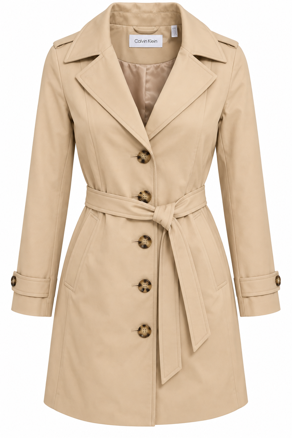 Gabardina Calvin K beige  botones