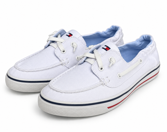 Mocasines Tommy H blancos
