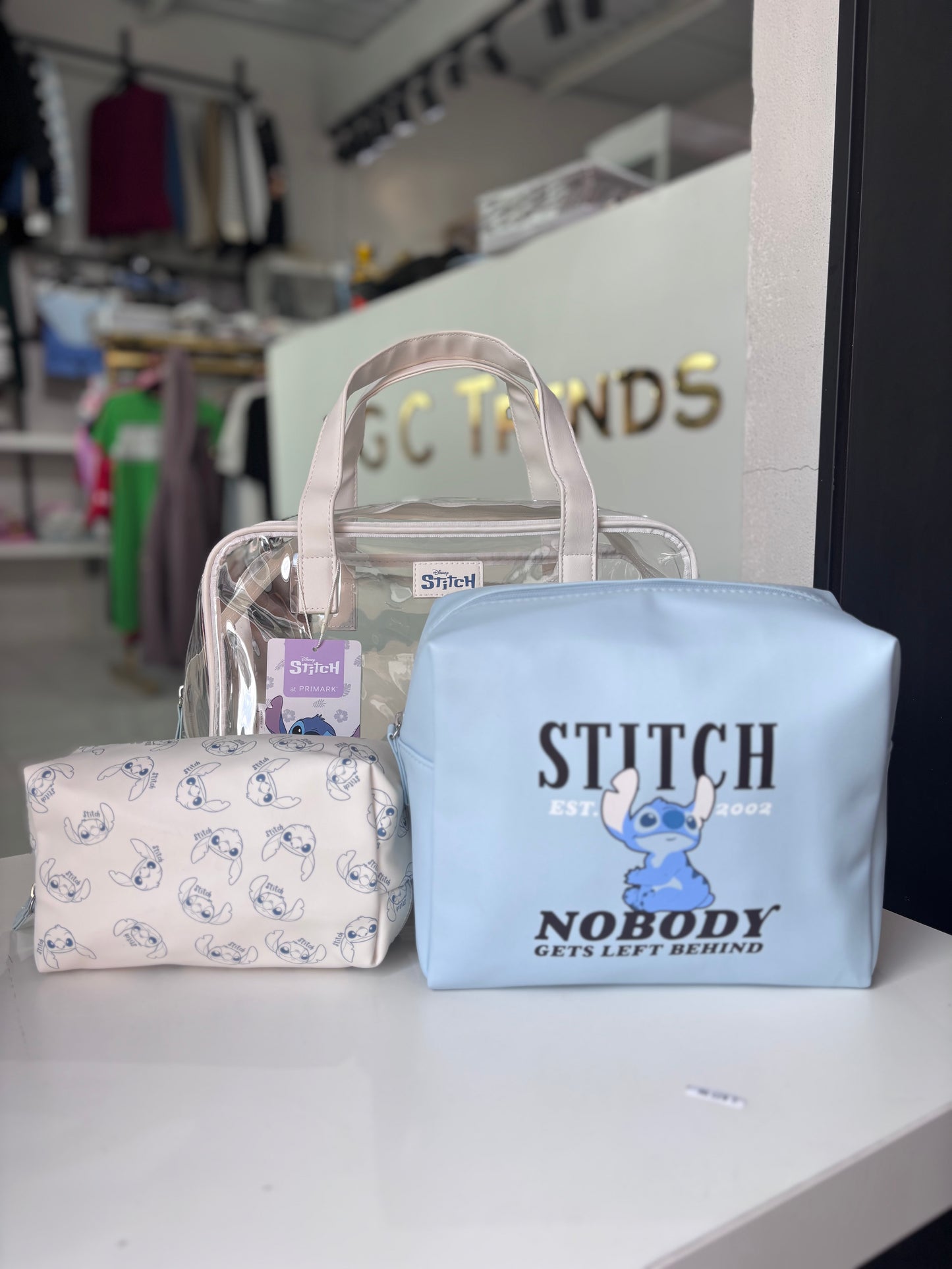 Cosmetiqueras Primark Disney de Stitch 3 pz