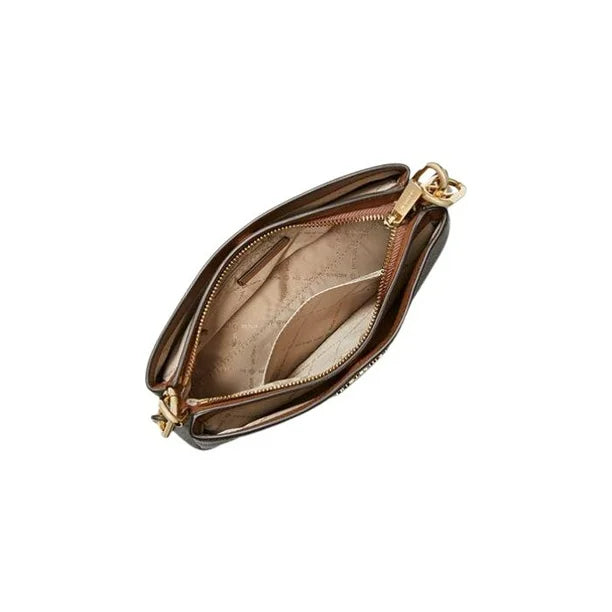 Crossbody Michael k café con monogram