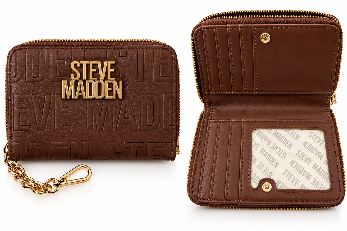 Cartera Steve Madden café mediana