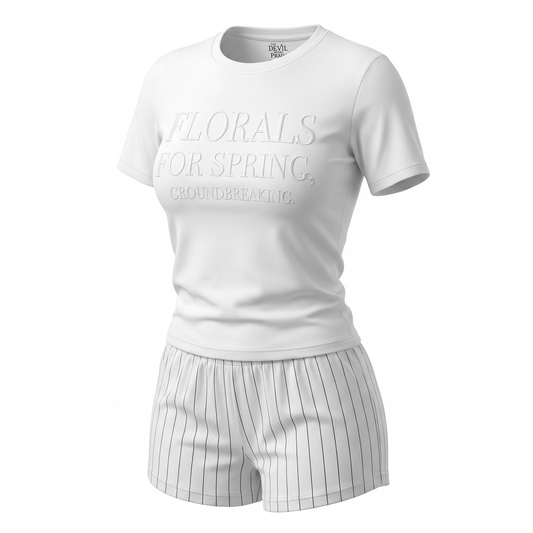 Pijama Primark del Diablo viste a la Moda Blanca