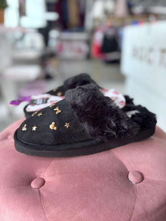 Pantuflas Primark Disney de Minnie negras