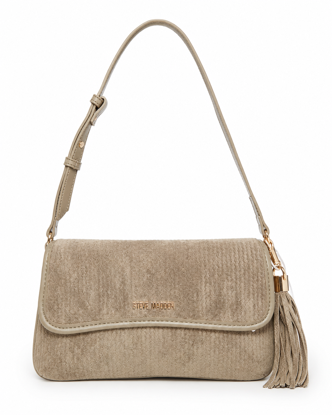 Shoulder Bag Steve Madden Taupe con Borla