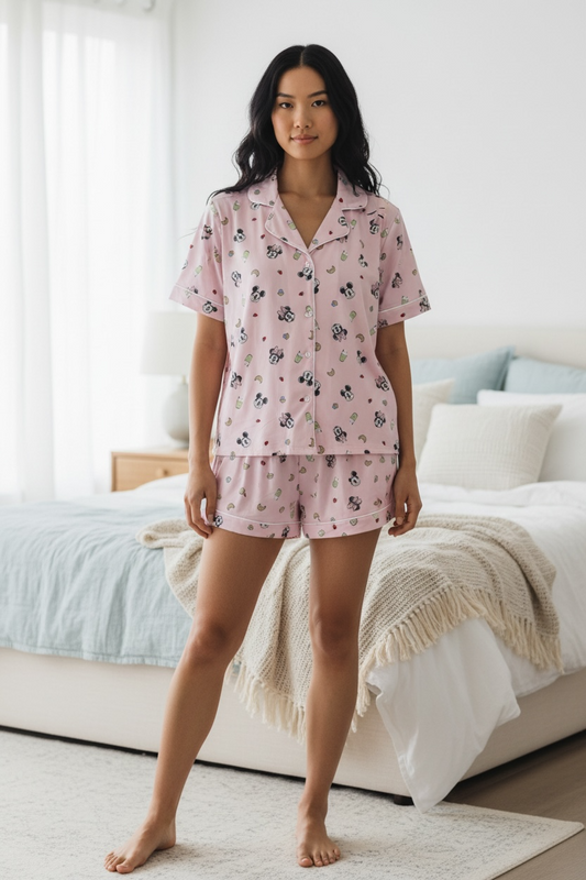 Pijama Primark Disney de Minnie y Mickey rosa