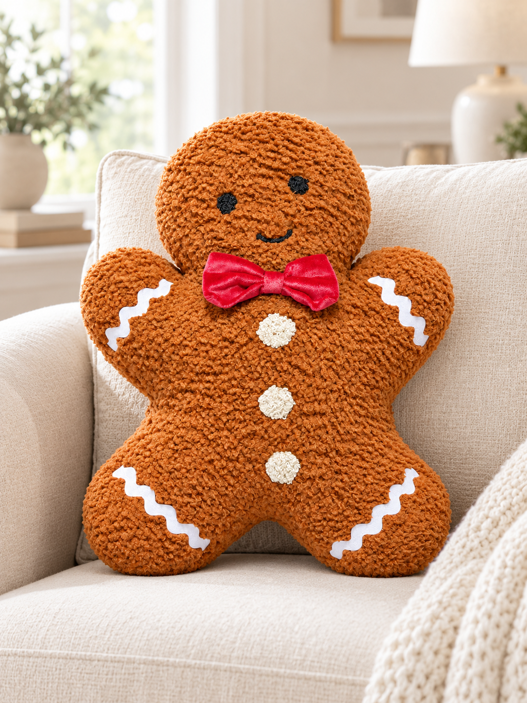 Cojín de galletita de jengibre