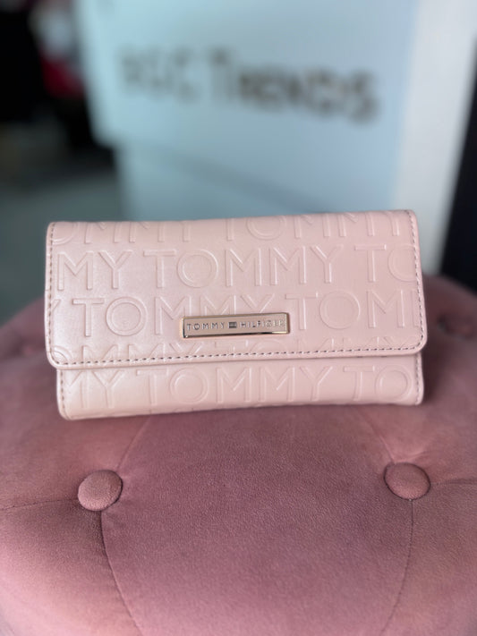 Cartera Tommy H palo de rosa con placa