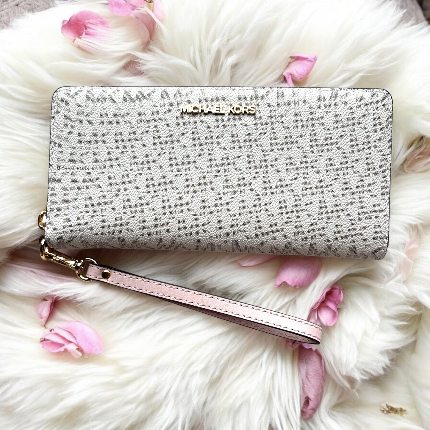 Cartera Michael K rosa/vanilla jet set Travel continental grande