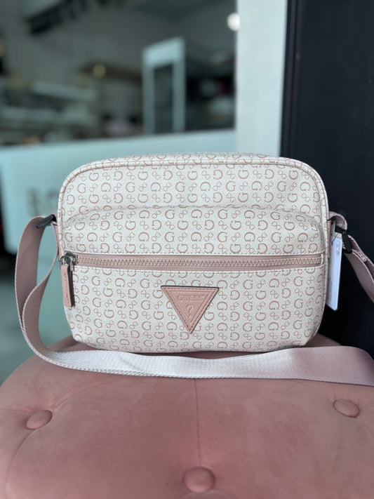 Crossbody Guess rosa con monogram