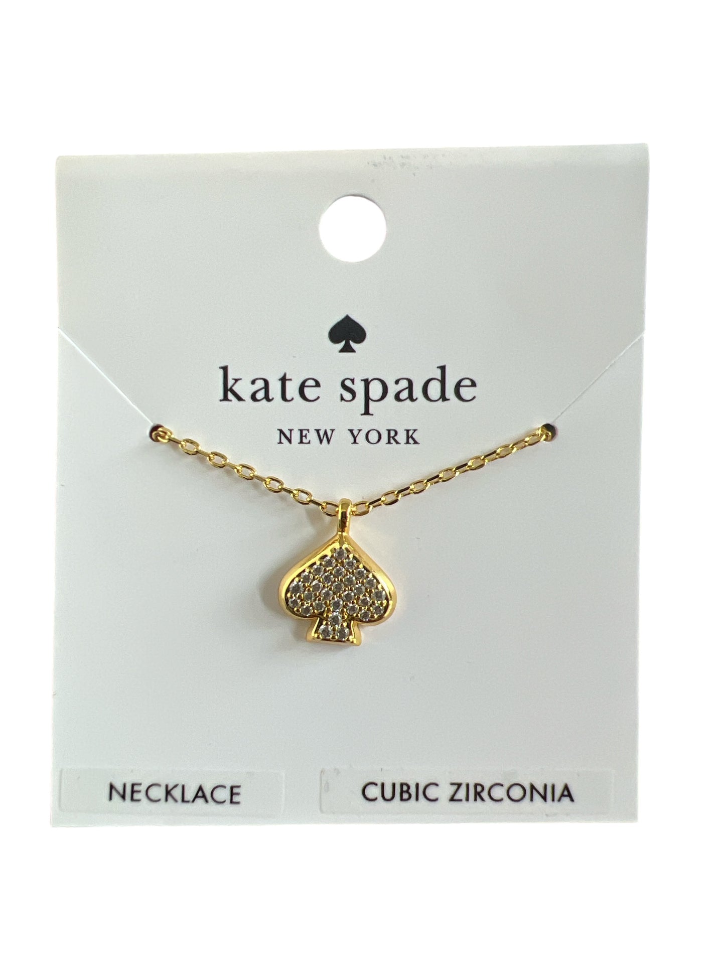 Collar Kate S dorada con brillos