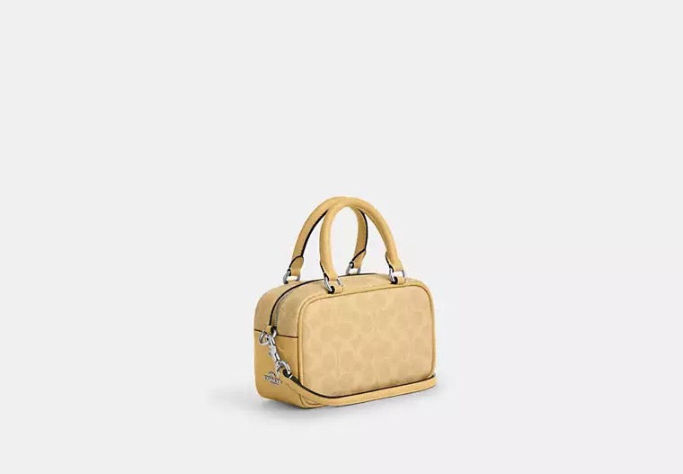 Crossbody Coach Peanuts Bag Satchel amarilla