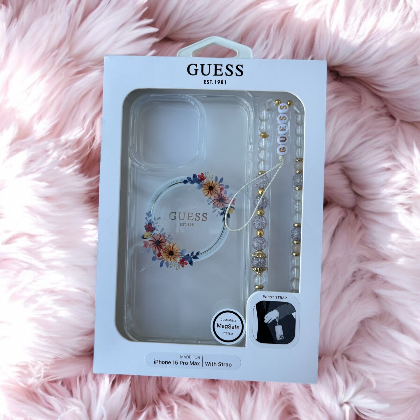 Carcasa Guess Transparente con accesorios