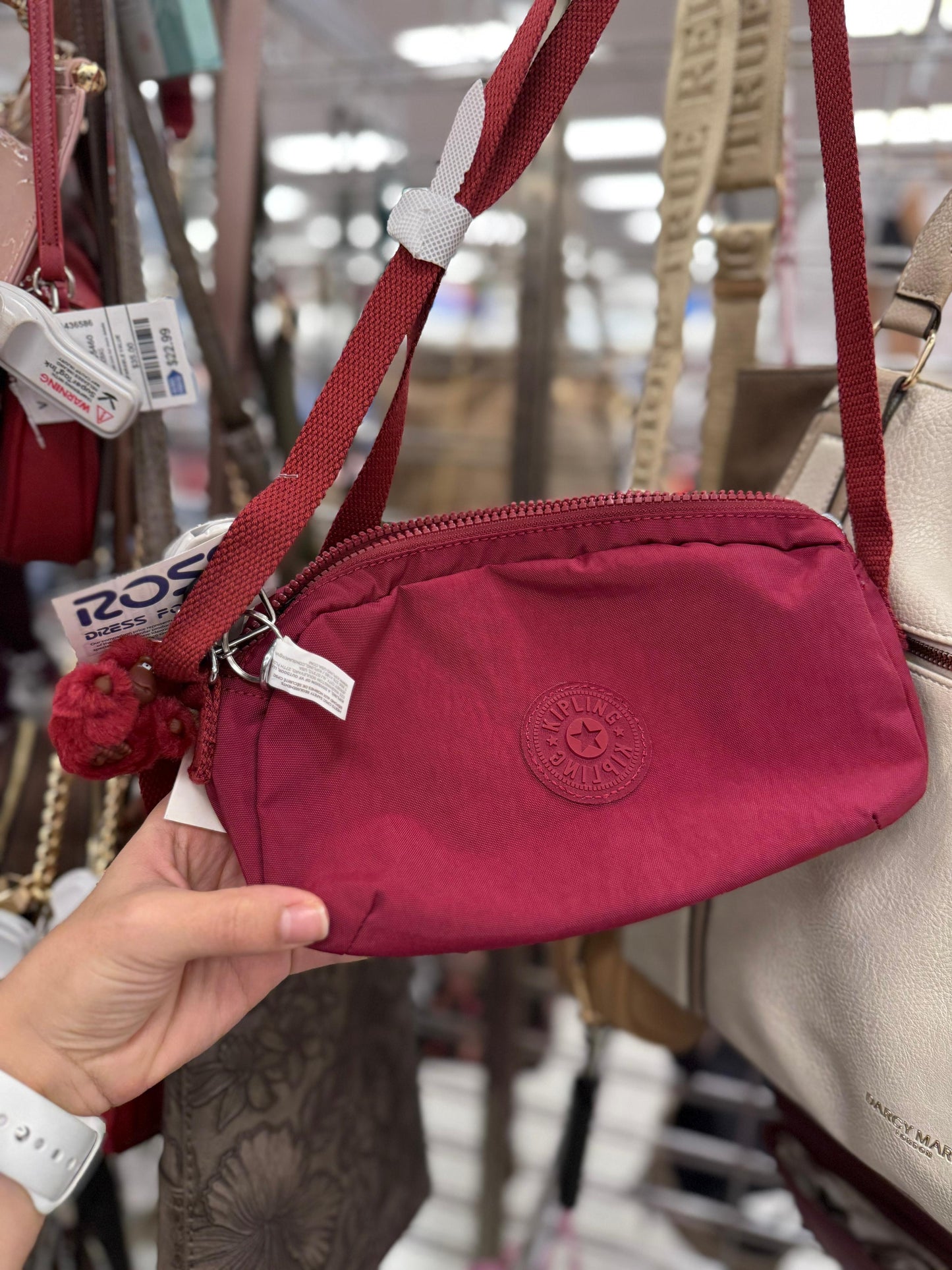 Crossbody Kipling guinda