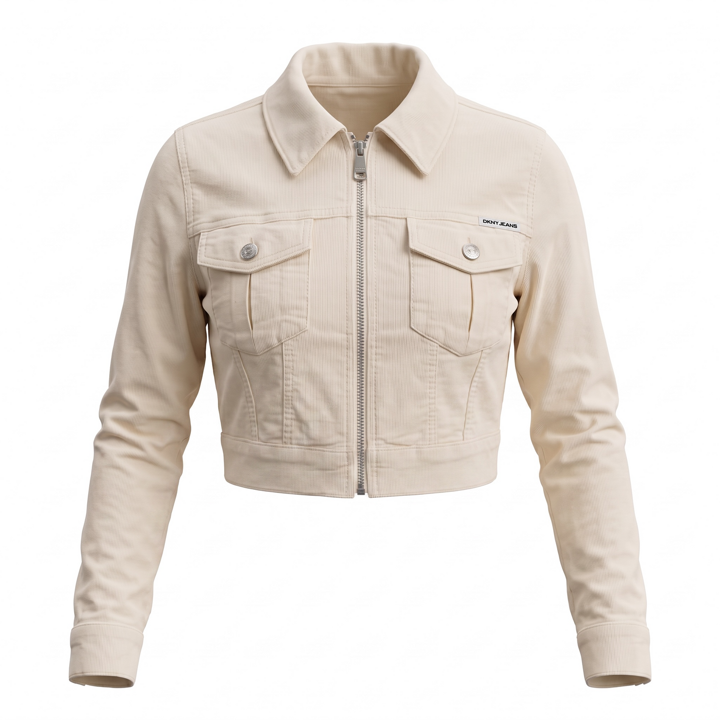 Chamarra DKNY pana color beige