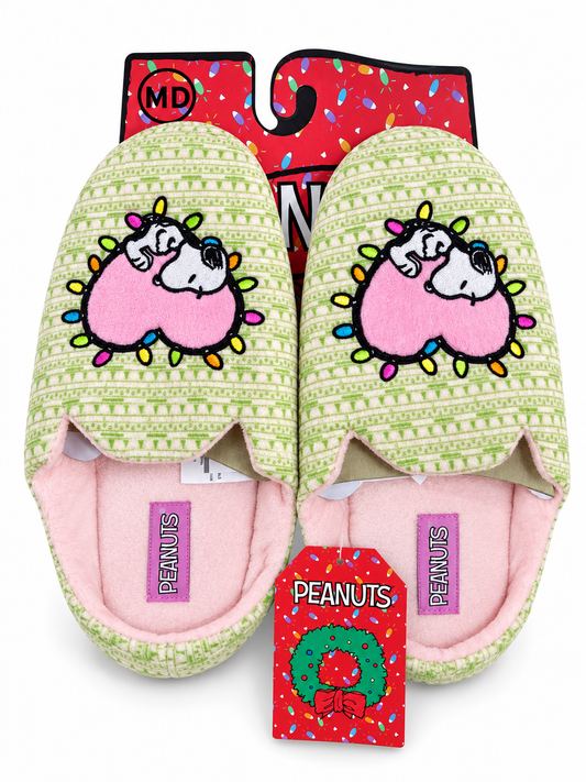 Pantuflas snoopy corazón