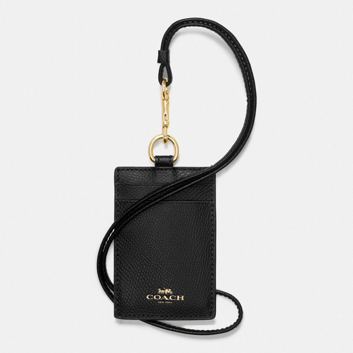 Porta credencial Coach negro