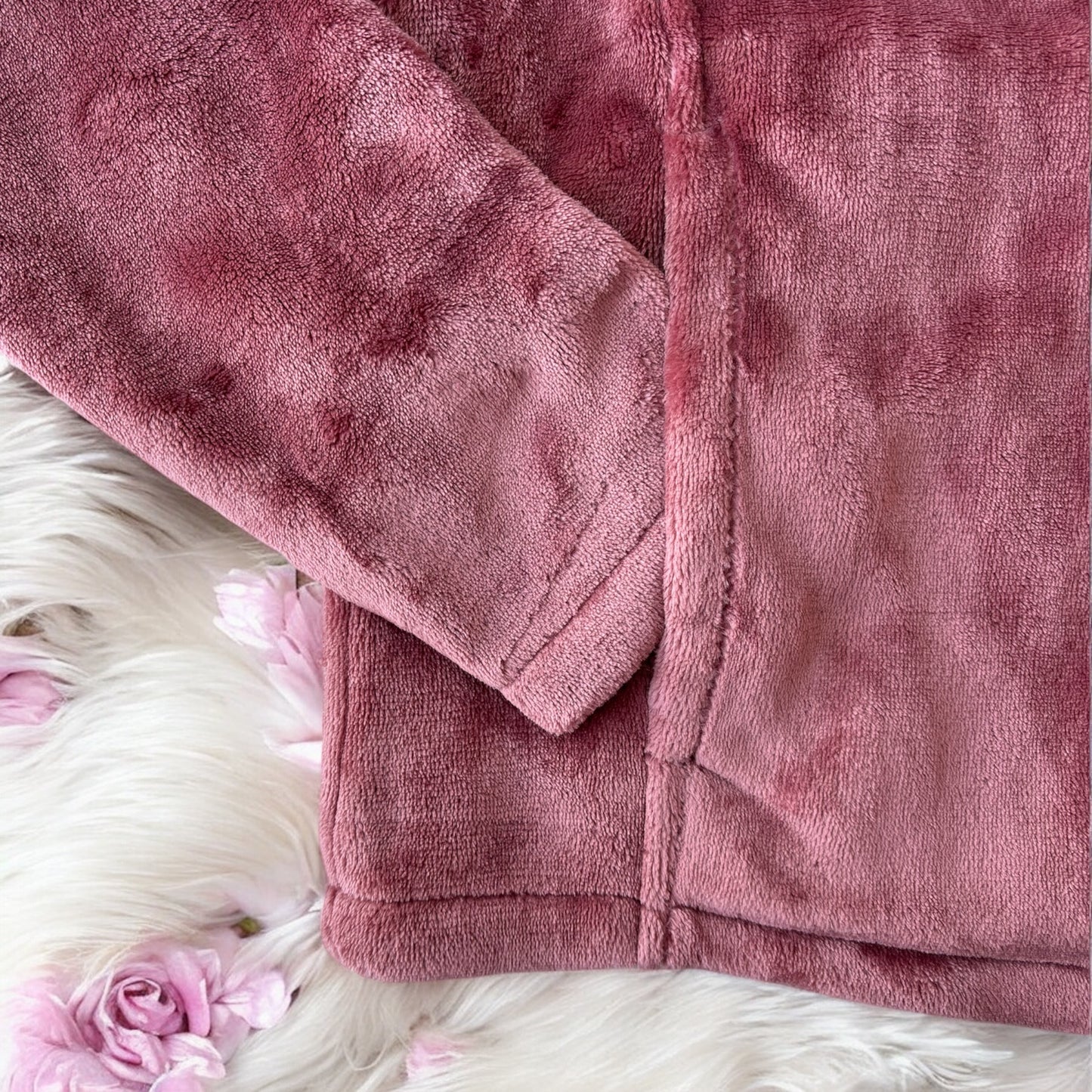 Sudadera Columbia rosa de terciopelo