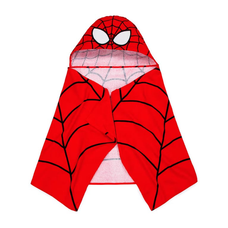 Toalla de spider man para niño hooded