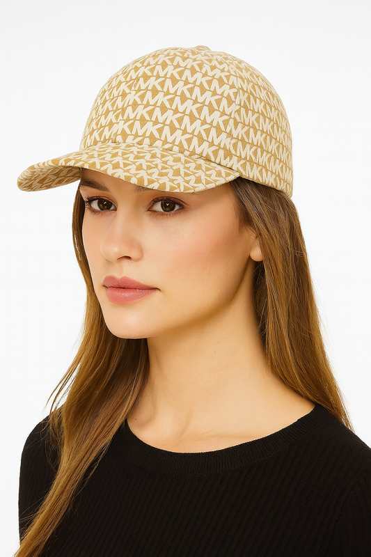 Gorra Michael k camel/blanco con monogram