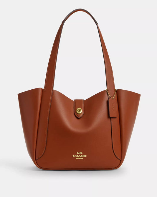 Tote coach camel Hadley turnlock Tote Bag
