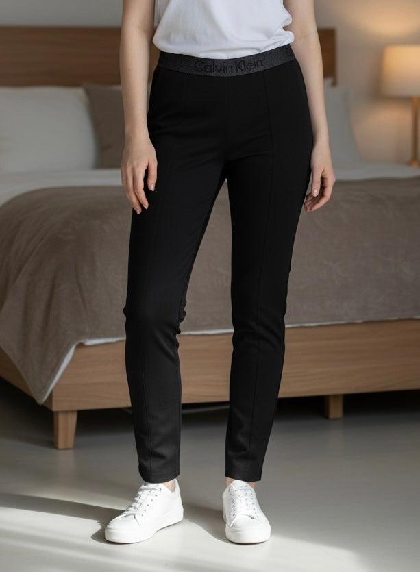 Leggings Calvin k negros con brillos en la cintura formal