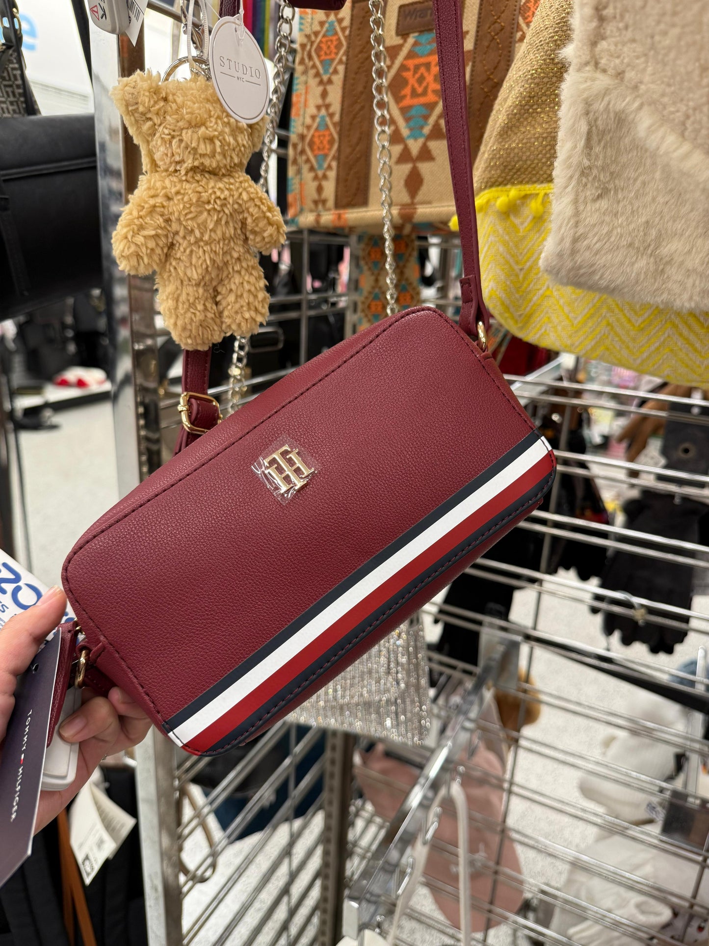 Crossbody Tommy H guinda