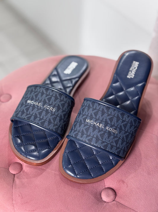 Sandalias Michael k azul con monogram