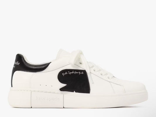 Tenis Kate Spade Charli Lace blancos con negro