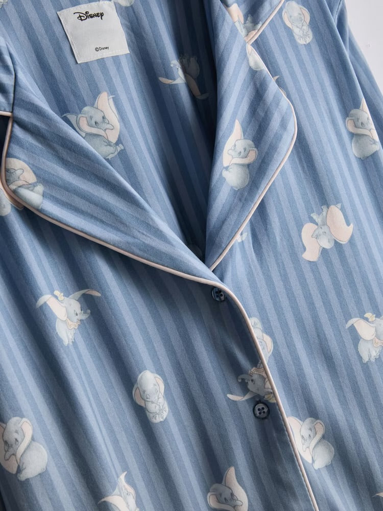 Pijama dumbo Disney azul rayas súper suave