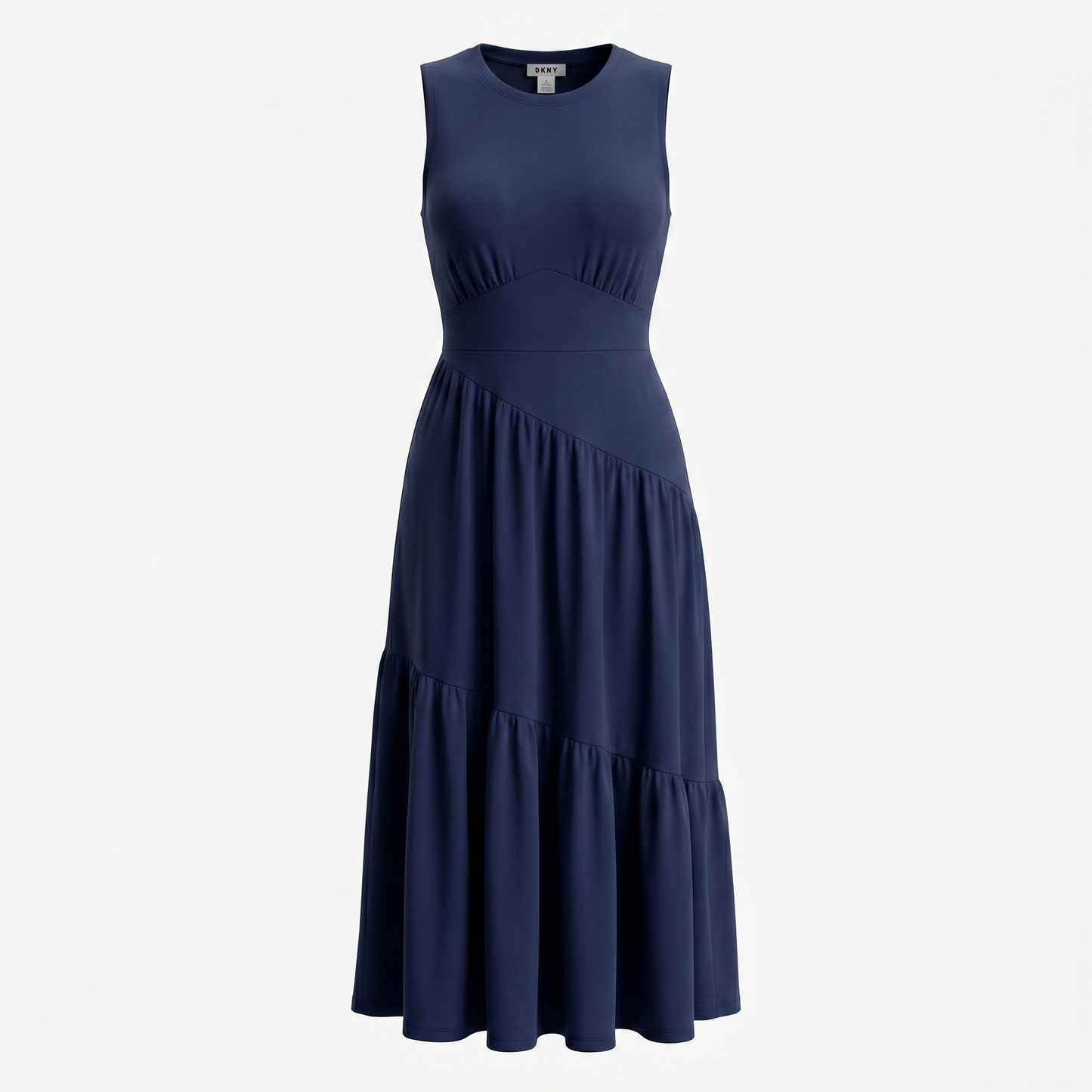 Vestido DKNY azul marino tela stretch