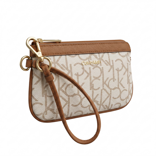 Muñequera Calvin L beige con camel