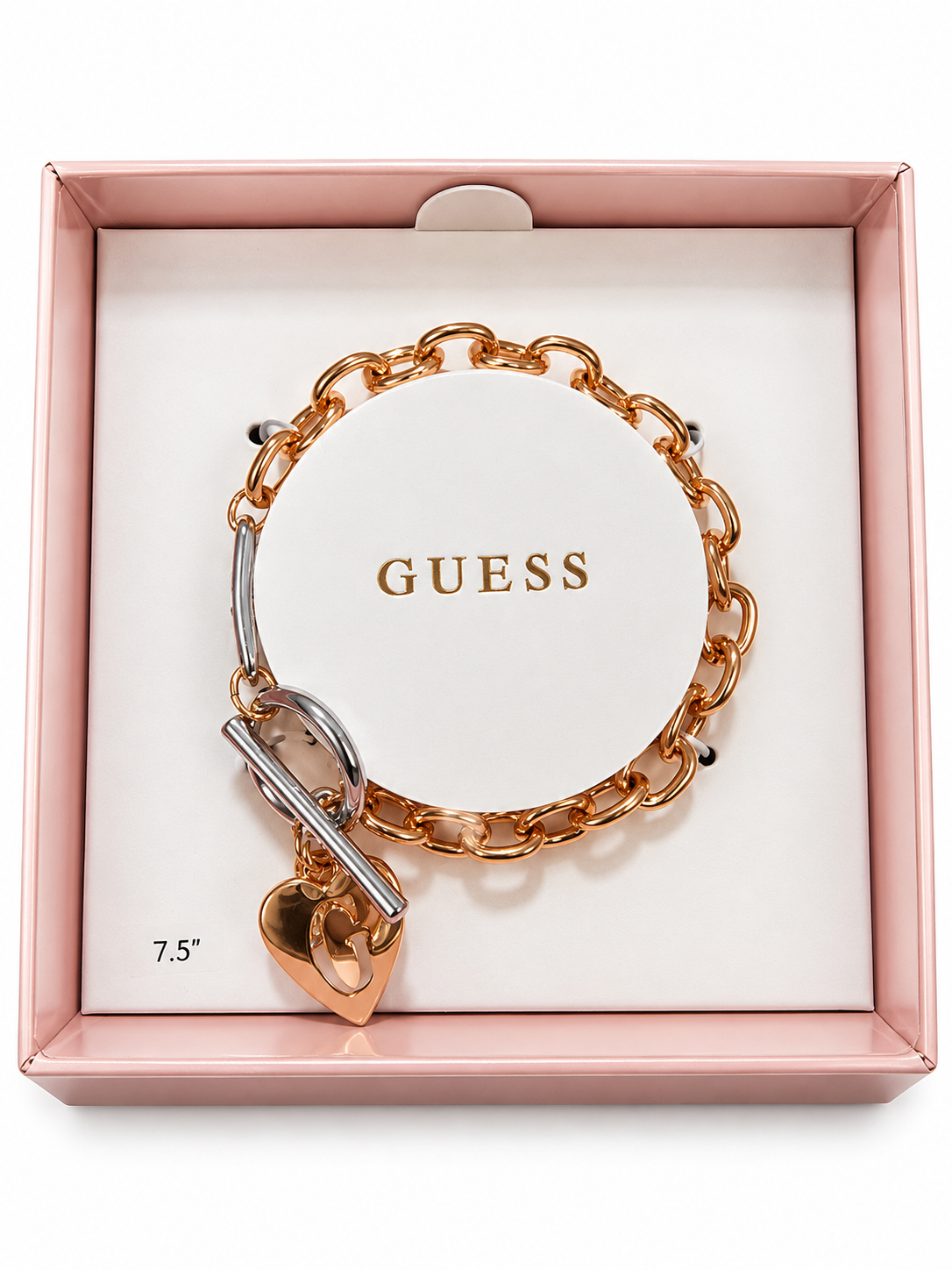 Pulsera Guess corazón G