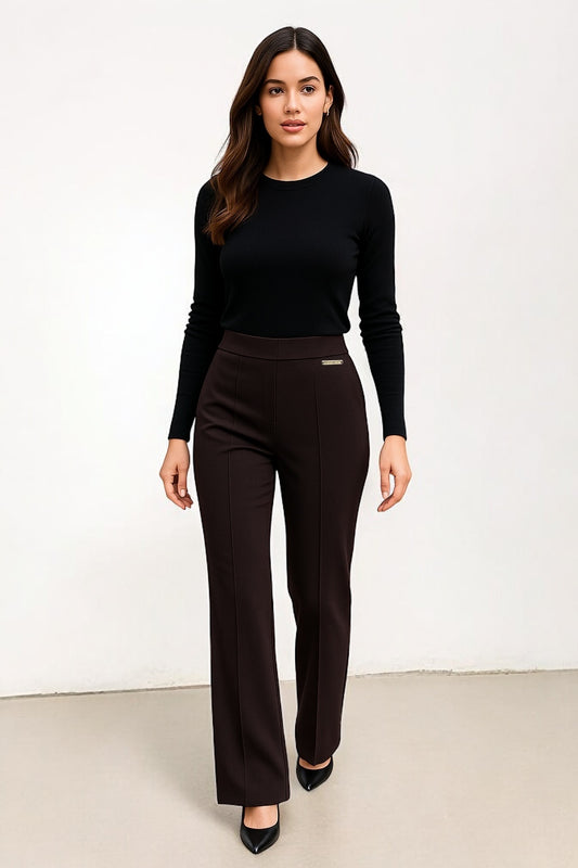 Leggings Michael K café con placa