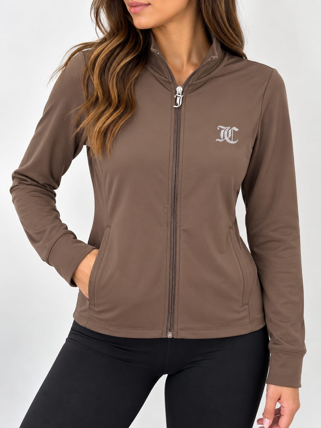 Sudadera Juicy C café cierre