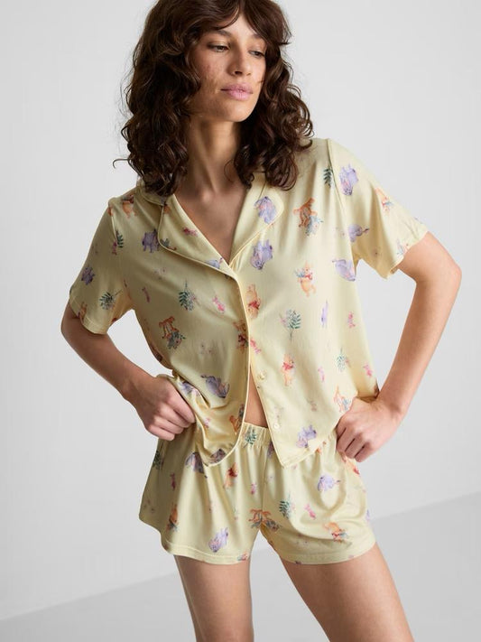Pijama Disney Winnie the Pooh amarilla