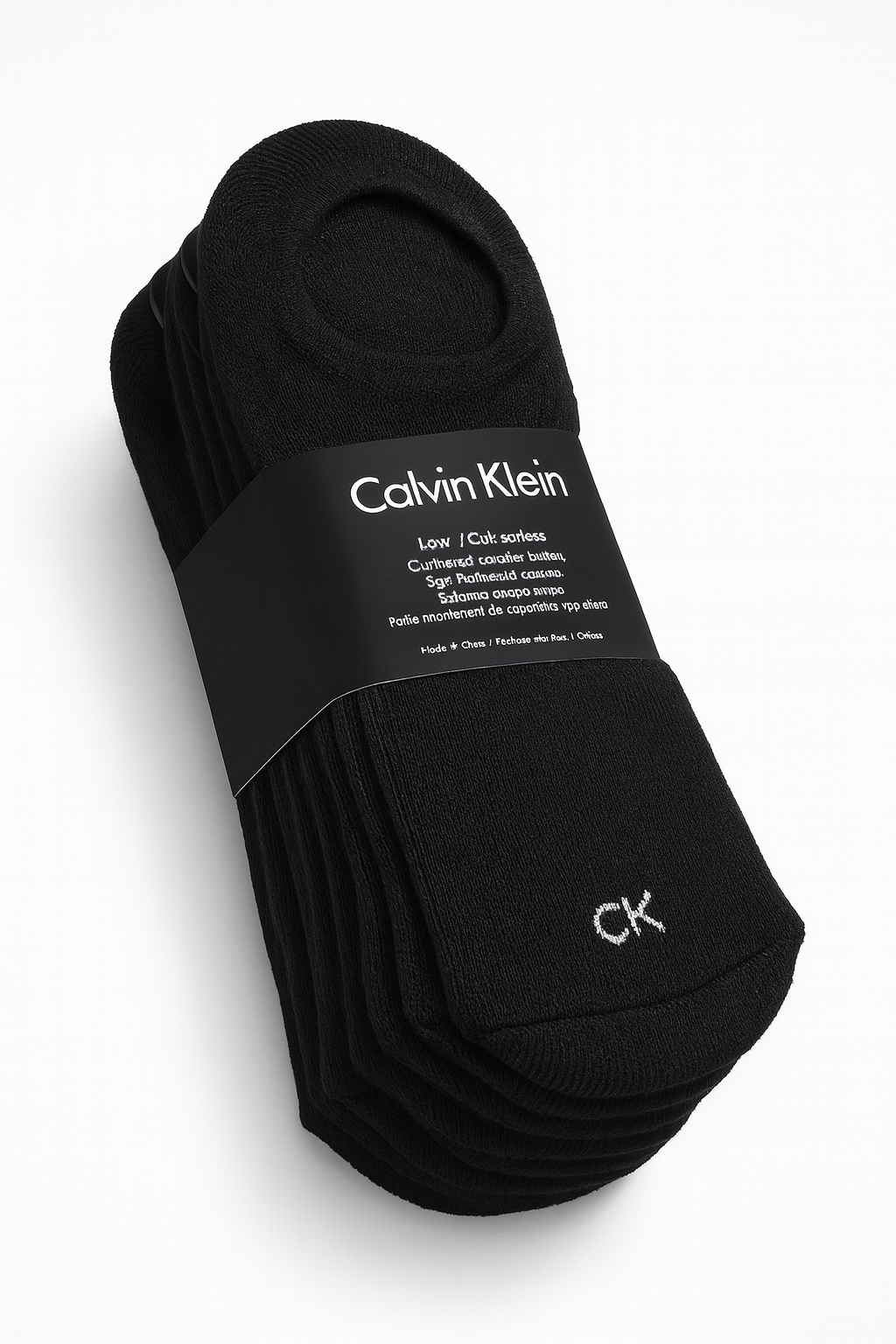 Protectores Calvin K negros 6 pares