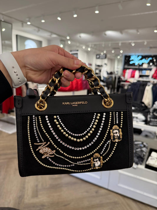 Tote Mini Karl Lagerfeld con brillos