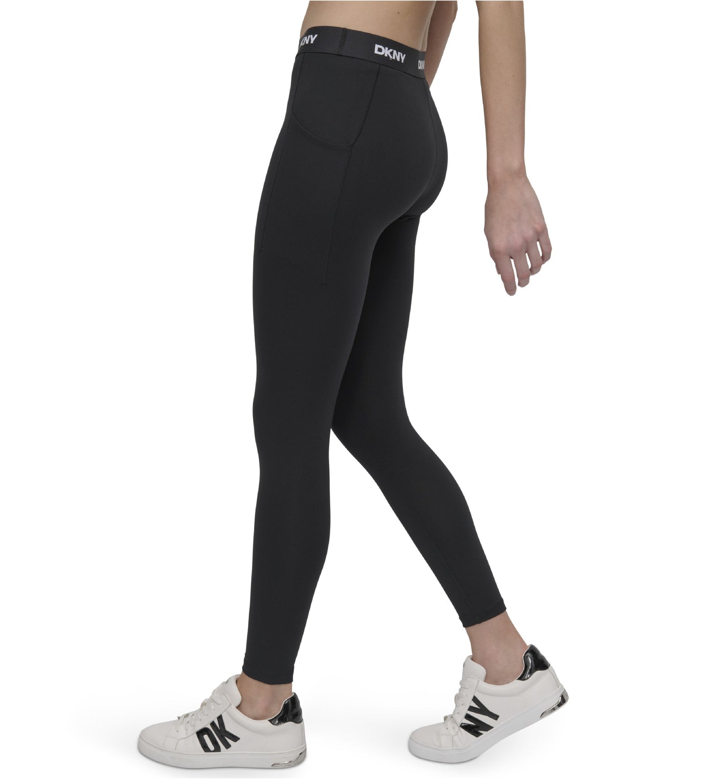 Leggings DKNY negro con letras blancas en resorte