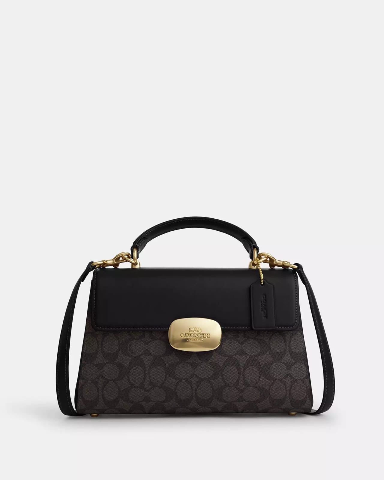 Crossbody Coach café con monogram Eliza