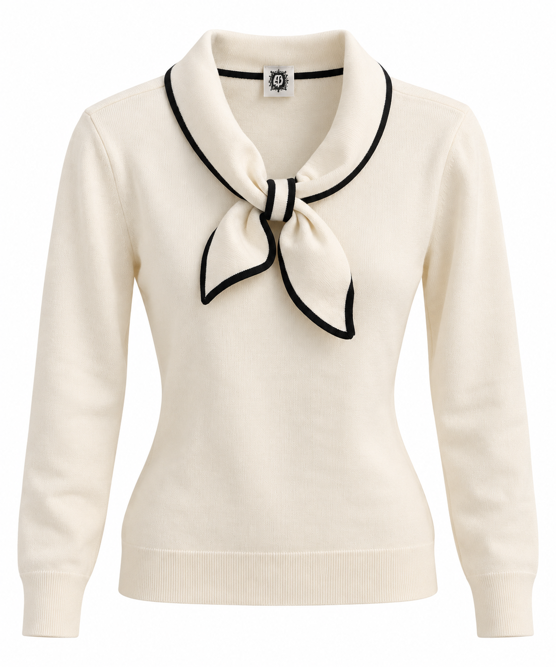 Suéter anneklein blanco con moño