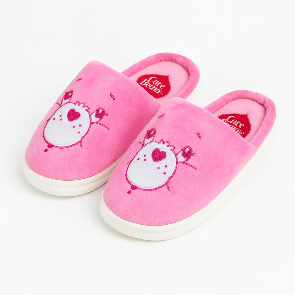 Pantuflas de ositos cariñositos rosa