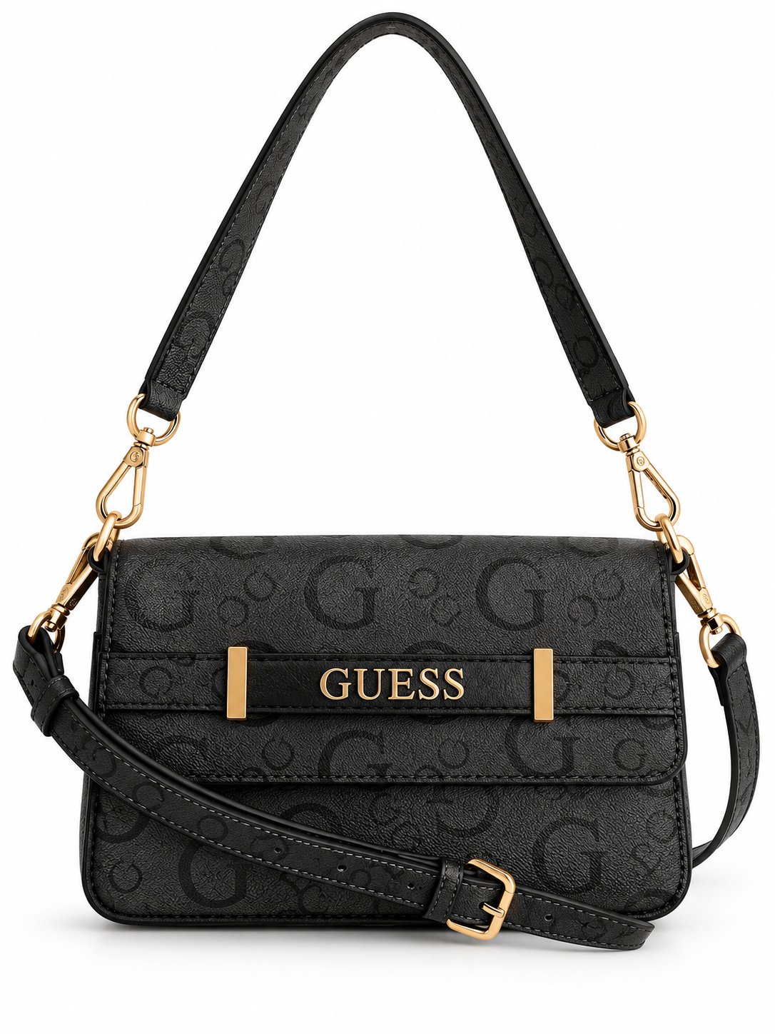 Crossbody Guess monogram doble strap