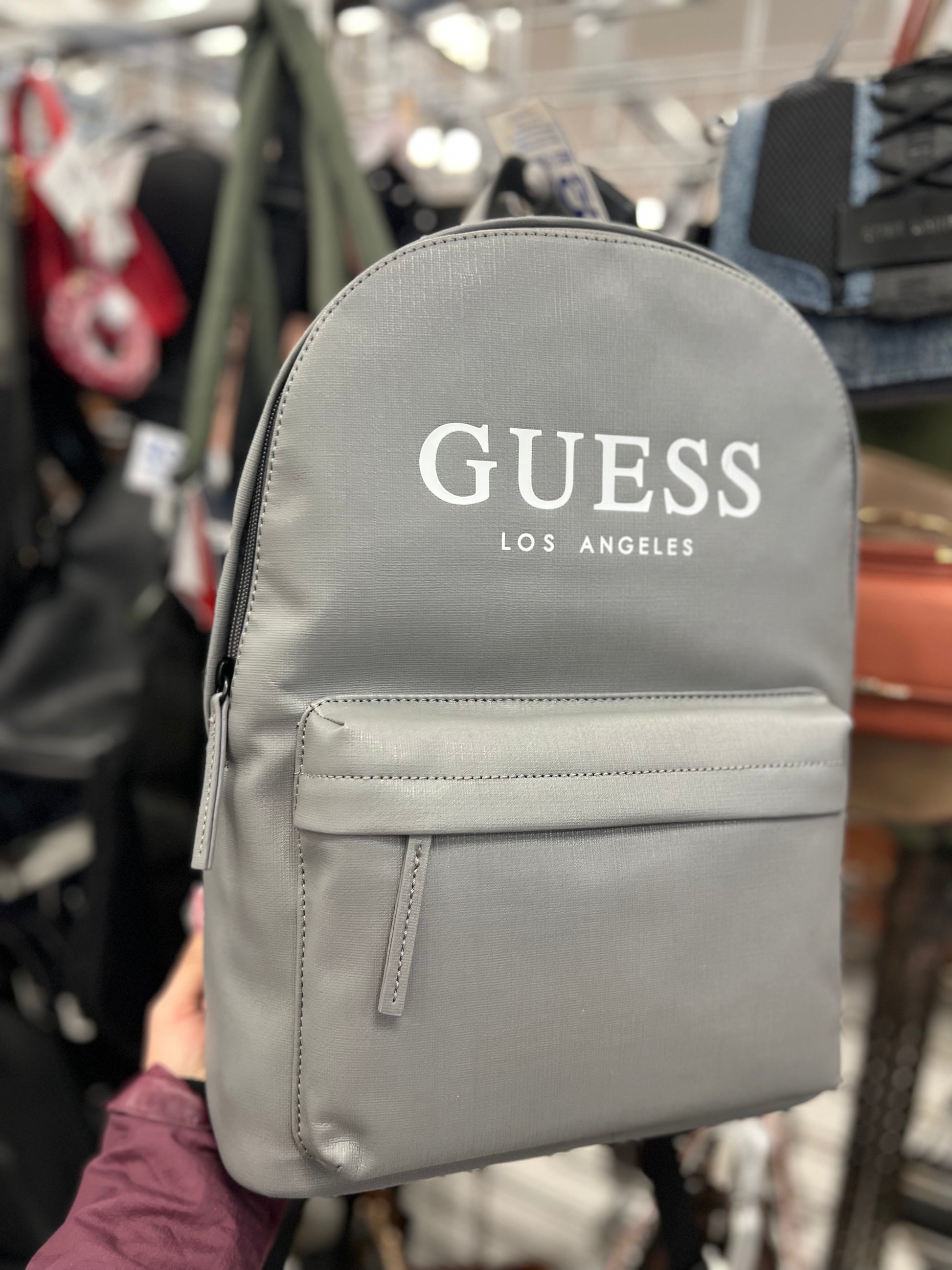 Mochila guess plata sales
