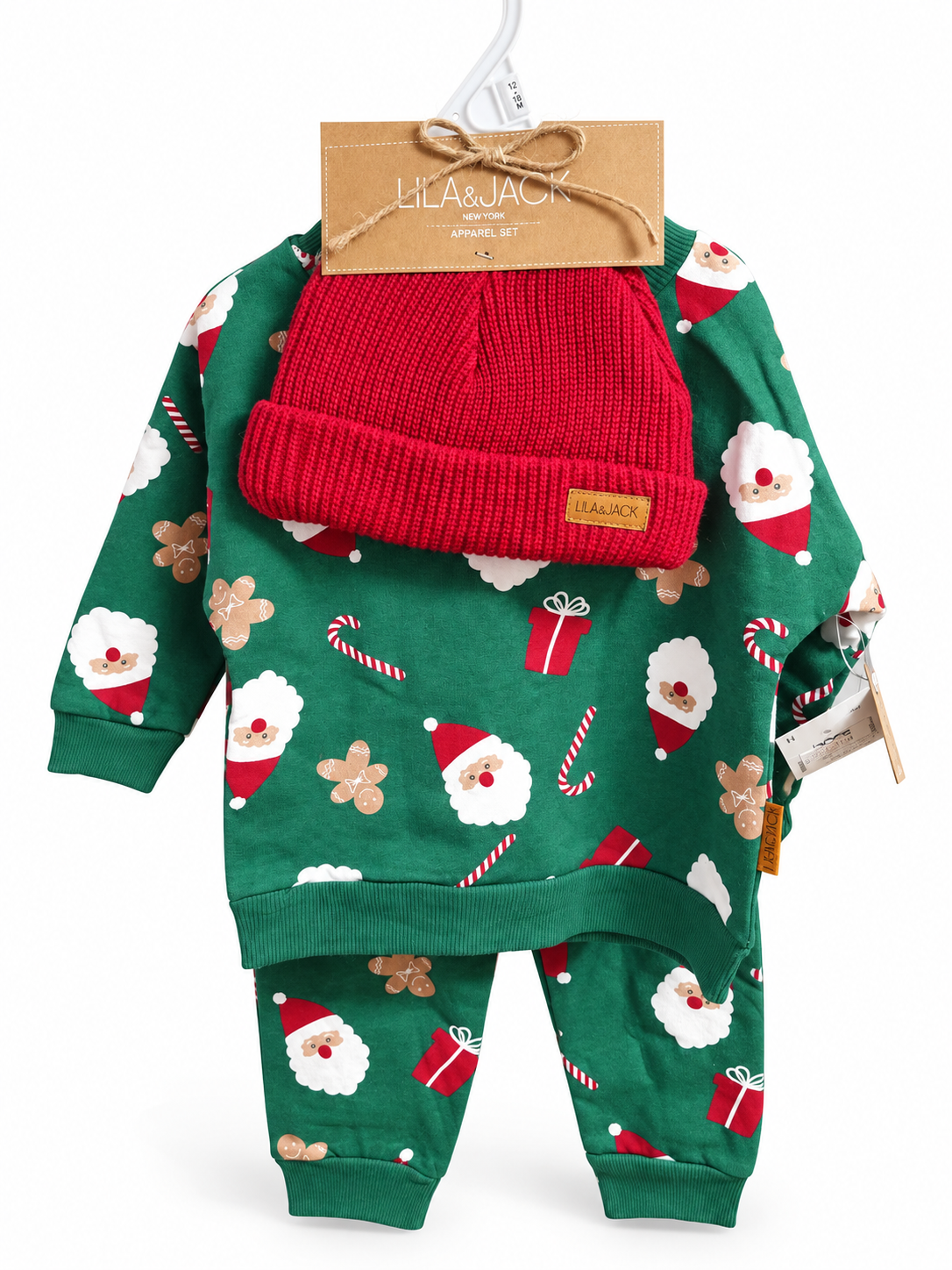 Conjunto bebé navideño 12 a 18