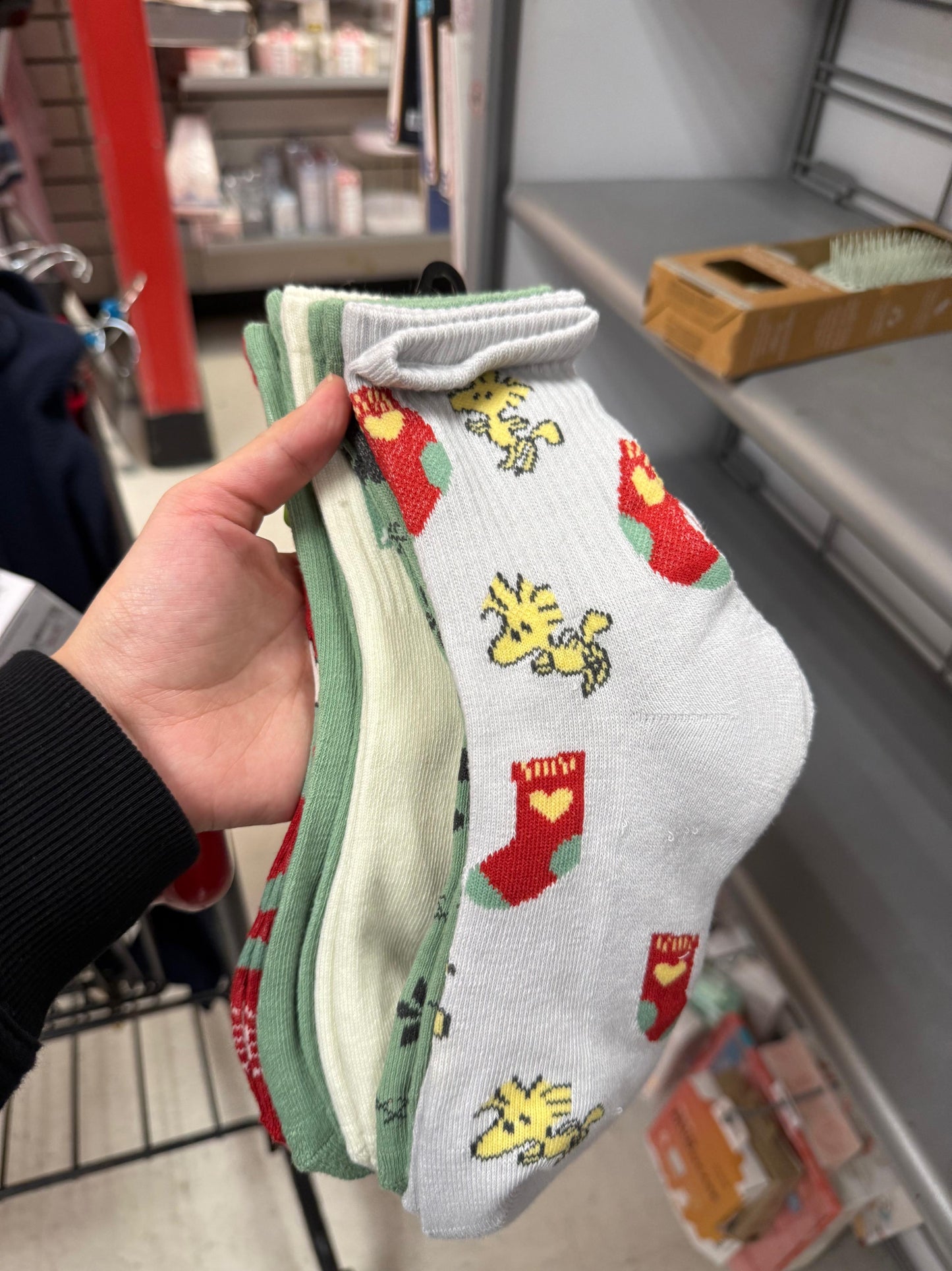 Calcetas Peanuts varios colores 5 pares -Navidad .🎄✨