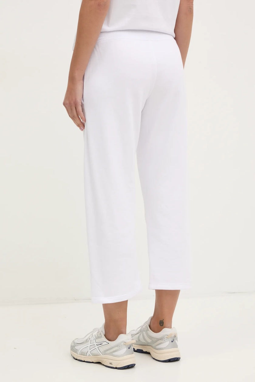 Pants DKNY blanco capri letras con brillos