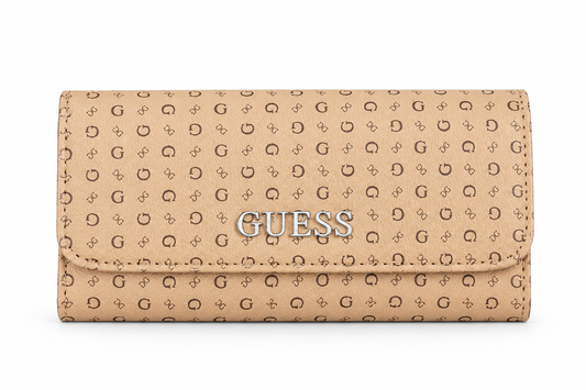 Cartera camel Guess monogram