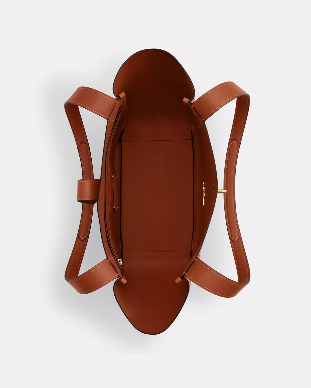 Tote coach camel Hadley turnlock Tote Bag