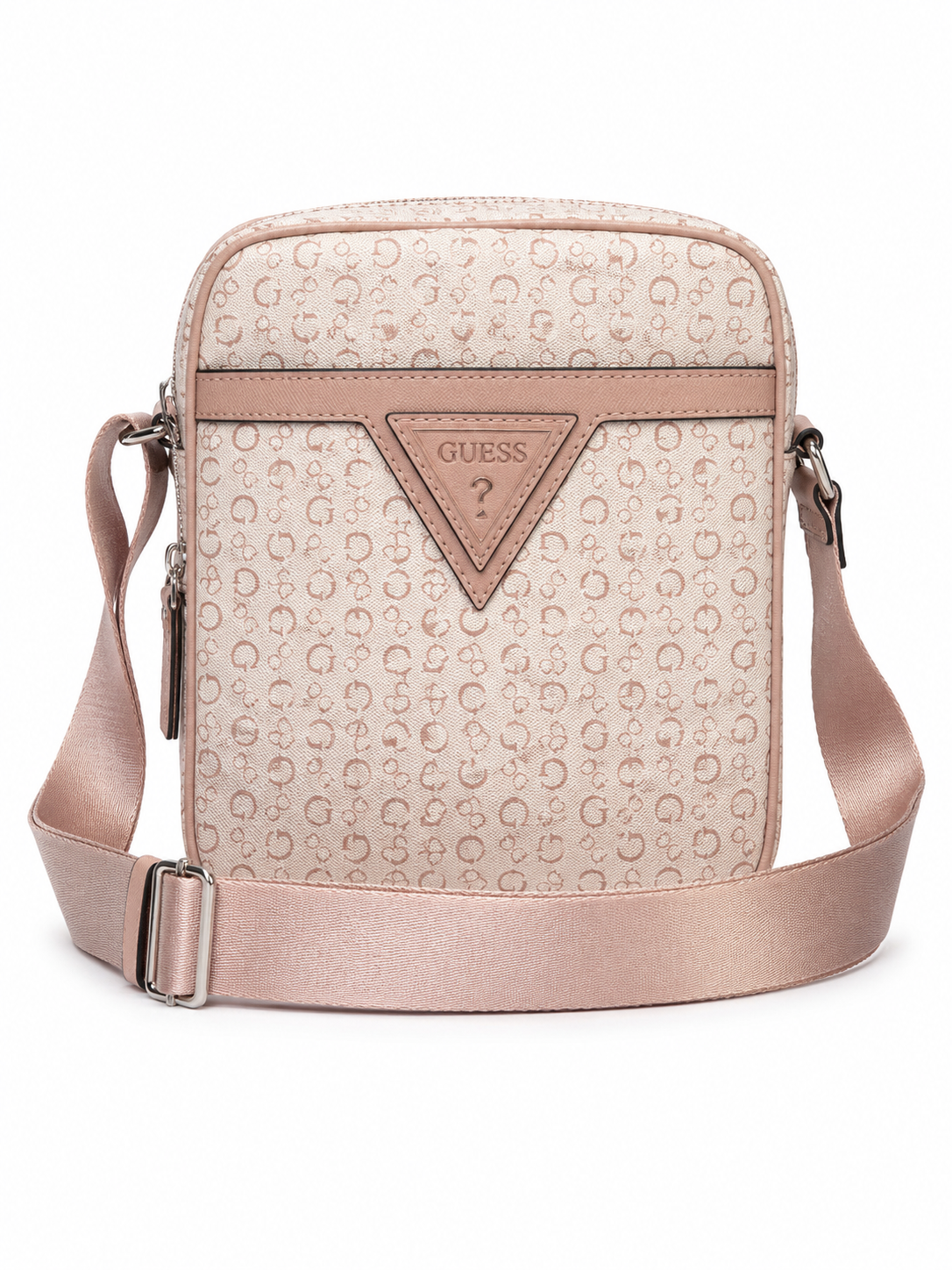 Crossbody Guess rosa con monogram