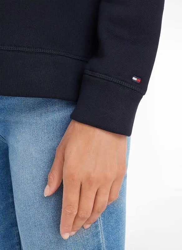 Sudadera Tommy H azul marino con letras bardadas